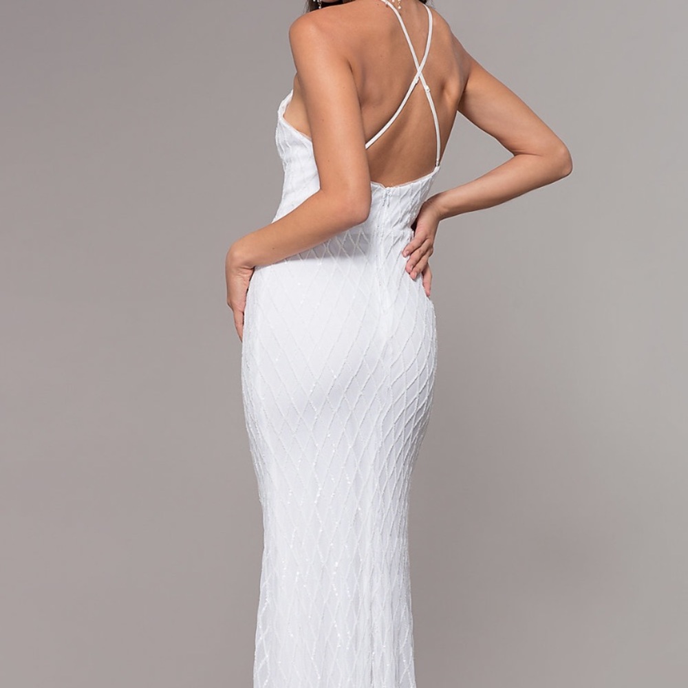 Long White Prom Dress
